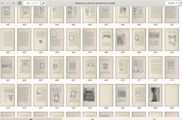 ELEMENTS ET THEORIE de L'ARCHITECTURE. J. Gaudet.  Tome 4. Paris. 1909. 824p. - Image 9