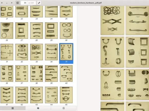 Catalog Modern furniture hardware. KEELER. NY. 184p. - Image 11