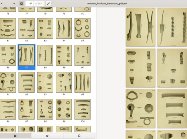 Catalog Modern furniture hardware. KEELER. NY. 184p. - Image 7