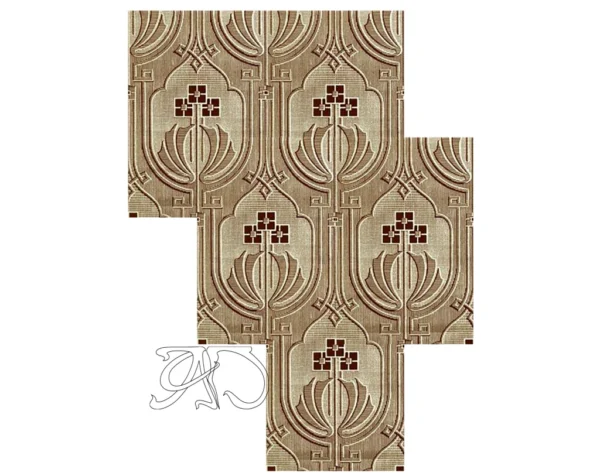 A&D Art Nouveau Wall Border Stencil #131, set of pdf, dxf, svg files - Image 3