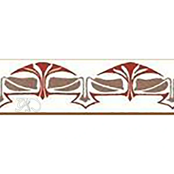 A&D Art Nouveau Wall Border Stencil #184, set of pdf, dxf, svg files