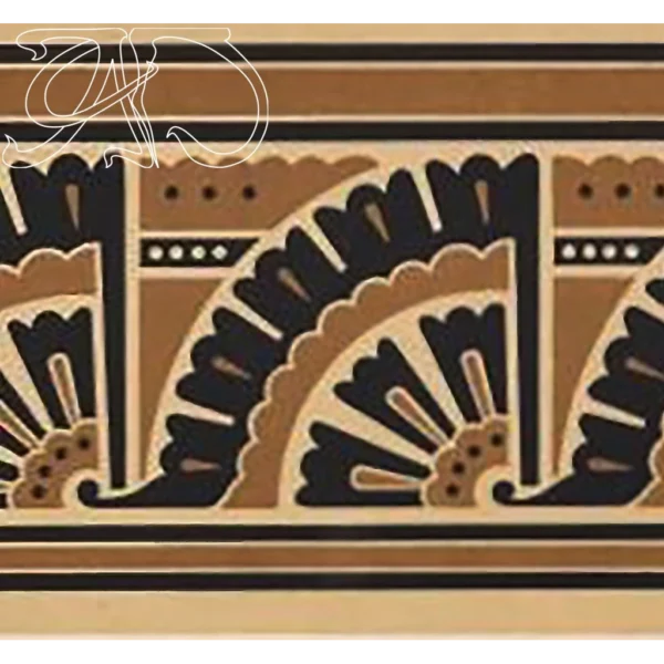 A&D Art Deco Wall Border Stencil #181, set of pdf, dxf, svg files