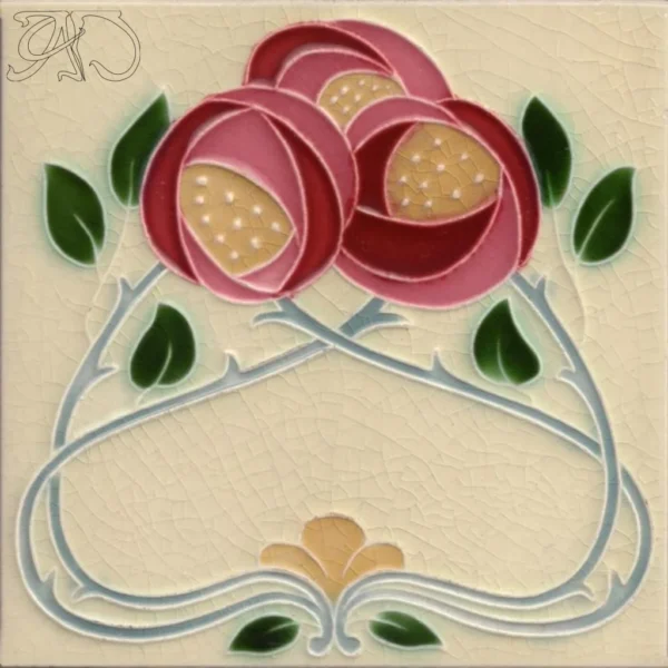 A&D Art Nouveau machine embroidery design #193, machine embroidery pes + pec + exp + jef + dst + pdf file - Image 2