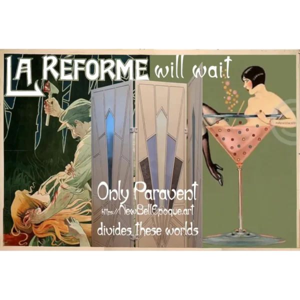 A&D Art Deco poster "Reforms will wait" #7, wall decor, digital file 3822x2571 px,  jpg + webp