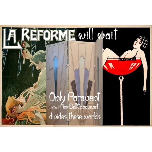 A&D Art Deco poster "Reforms will wait" #8, wall decor, digital file 3822x2571 px,  jpg + webp