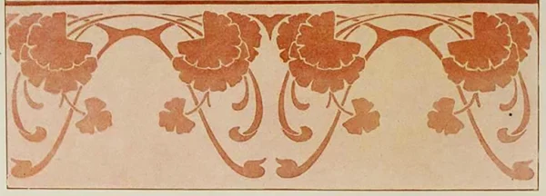 A&D Art Nouveau Wall Border Stencil #203, set of pdf, dxf, svg files - Image 5