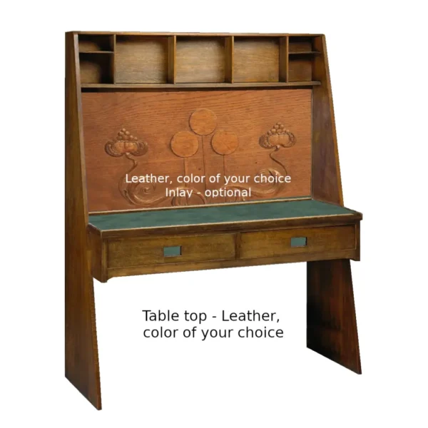 Charles Rennie Mackintosh inspired Glasgow style desk - Image 3