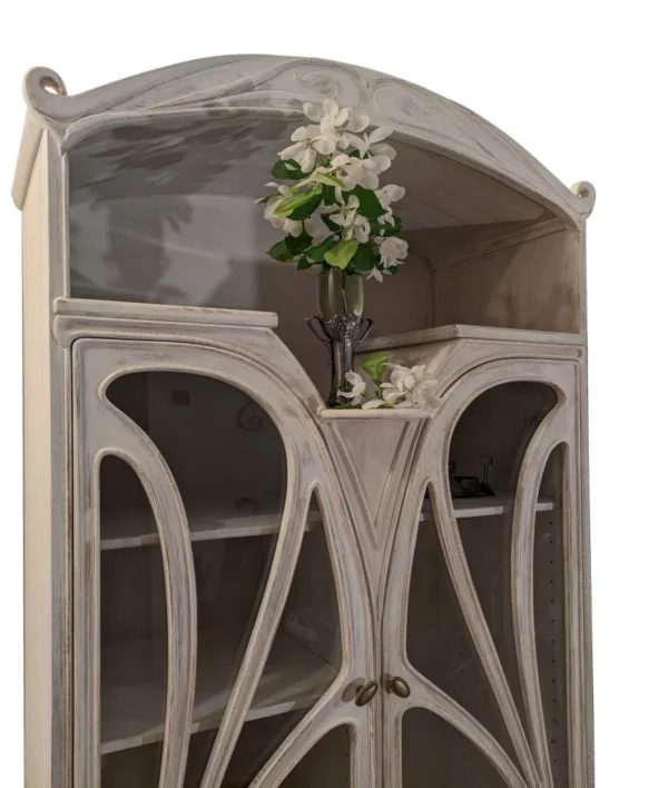 A&D Art Nouveau bookcase in shabby style version, art nouveau furniture - Image 4