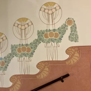 A&D Art Nouveau Wall Border Stencil #230, set of pdf, dxf, svg files