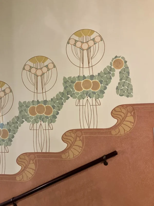 A&D Art Nouveau Wall Border Stencil #230, set of pdf, dxf, svg files