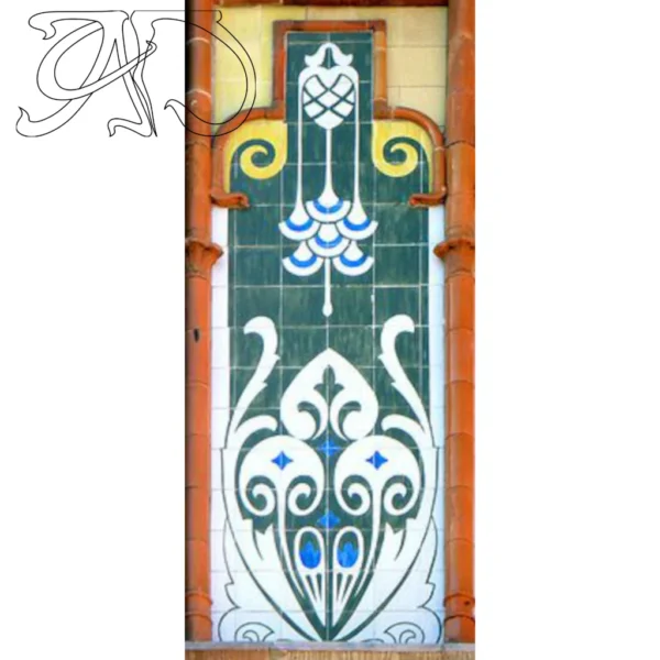 A&D Art Nouveau Wall Border Stencil #138, set of pdf, dxf, svg files - Image 6