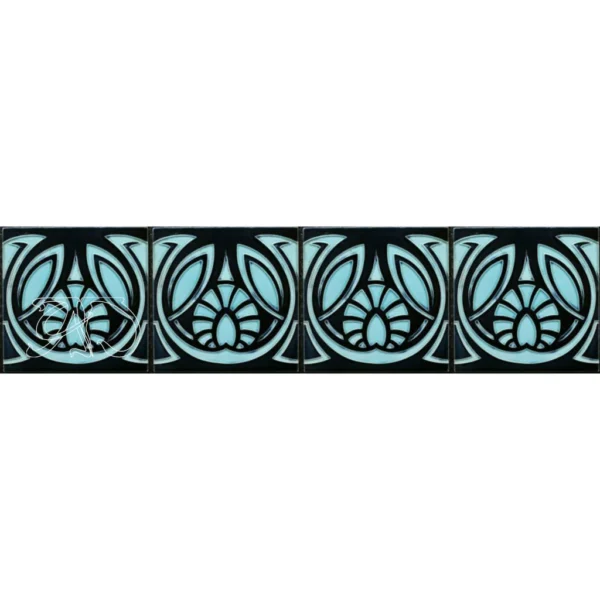 A&D Art Nouveau Wall Border Stencil #191, set of pdf, dxf, svg files - Image 4