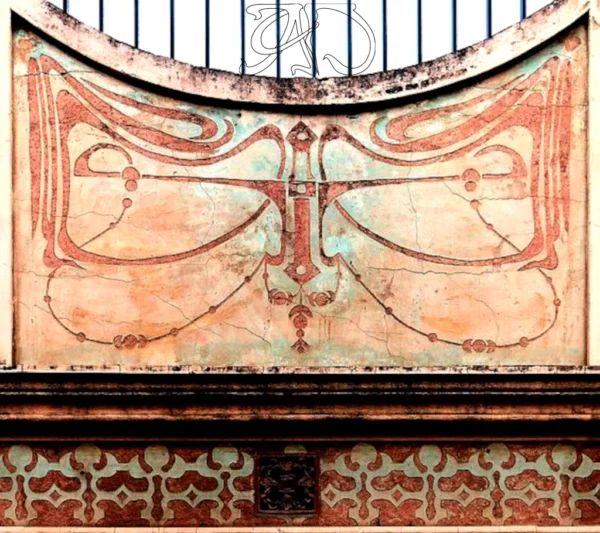 A&D Art Nouveau Wall Border Stencil #209, set of pdf, dxf, svg files - Image 5