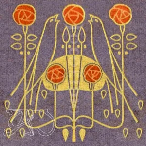 A&D Art Nouveau machine embroidery design #219, machine embroidery pes + pec + exp + jef + dst + pdf file