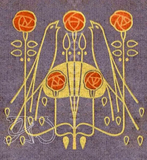 A&D Art Nouveau machine embroidery design #219, machine embroidery pes + pec + exp + jef + dst + pdf file