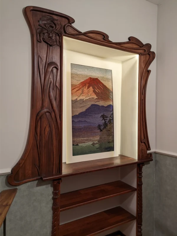 LARGE woven wall hanging, mount Fuji tapestry,  wall art, woven wall art, home decor - Image 2