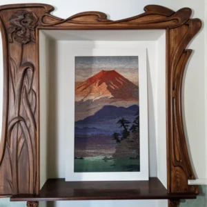 LARGE woven wall hanging, mount Fuji tapestry,  wall art, woven wall art, home decor