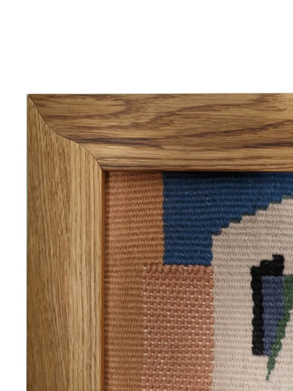Urban fantasy in the style of cubism LARGE woven wall hanging,  wall art, woven wall art, home decor - Image 2