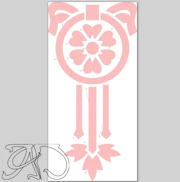 A&D Art Nouveau machine embroidery design #213, machine embroidery pes + pec + exp + jef + dst + pdf file - Image 6