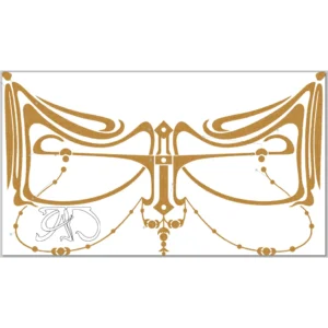 A&D Art Nouveau machine embroidery design #209, machine embroidery pes + pec + exp + jef + dst + pdf file