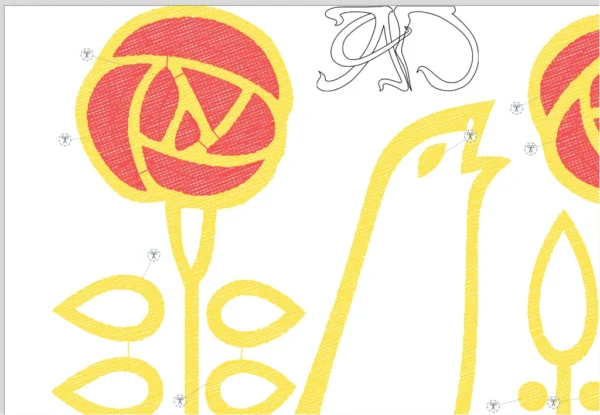 A&D Art Nouveau machine embroidery design #219, machine embroidery pes + pec + exp + jef + dst + pdf file - Image 7