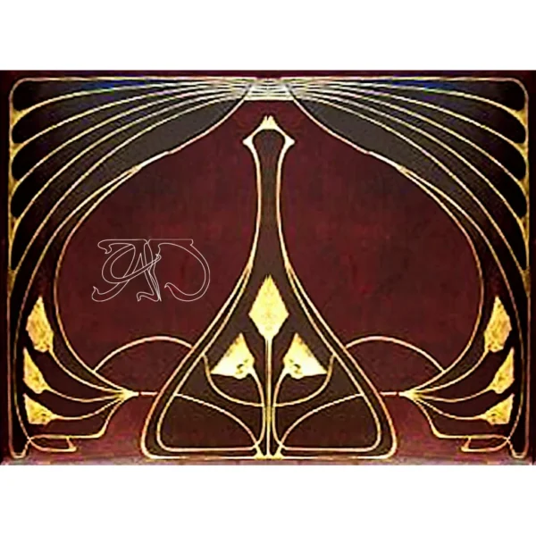 A&D Art Nouveau machine embroidery design #208, machine embroidery pes + pec + exp + jef + dst + pdf file