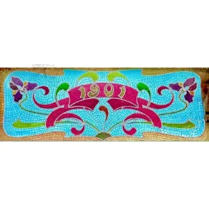 A&D Art Nouveau Wall Border Stencil #225, set of pdf, dxf, svg files