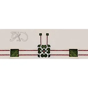 A&D Art Nouveau Wall Border Stencil #227, set of pdf, dxf, svg files