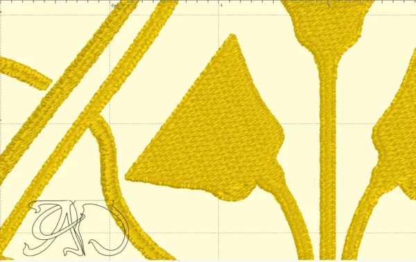 A&D Art Nouveau machine embroidery design #208, machine embroidery pes + pec + exp + jef + dst + pdf file - Image 6