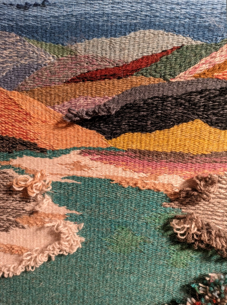 Woven wall hanging tapestry, wall decor, wool handmade wall art - Image 7