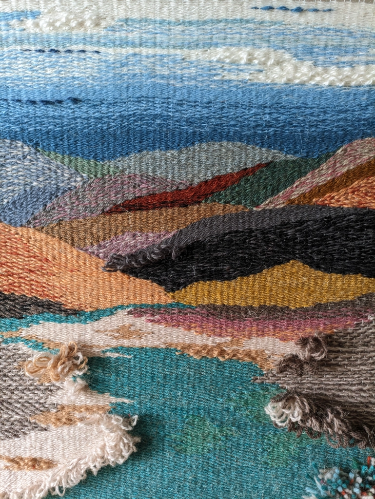 Woven wall hanging tapestry, wall decor, wool handmade wall art - Image 6