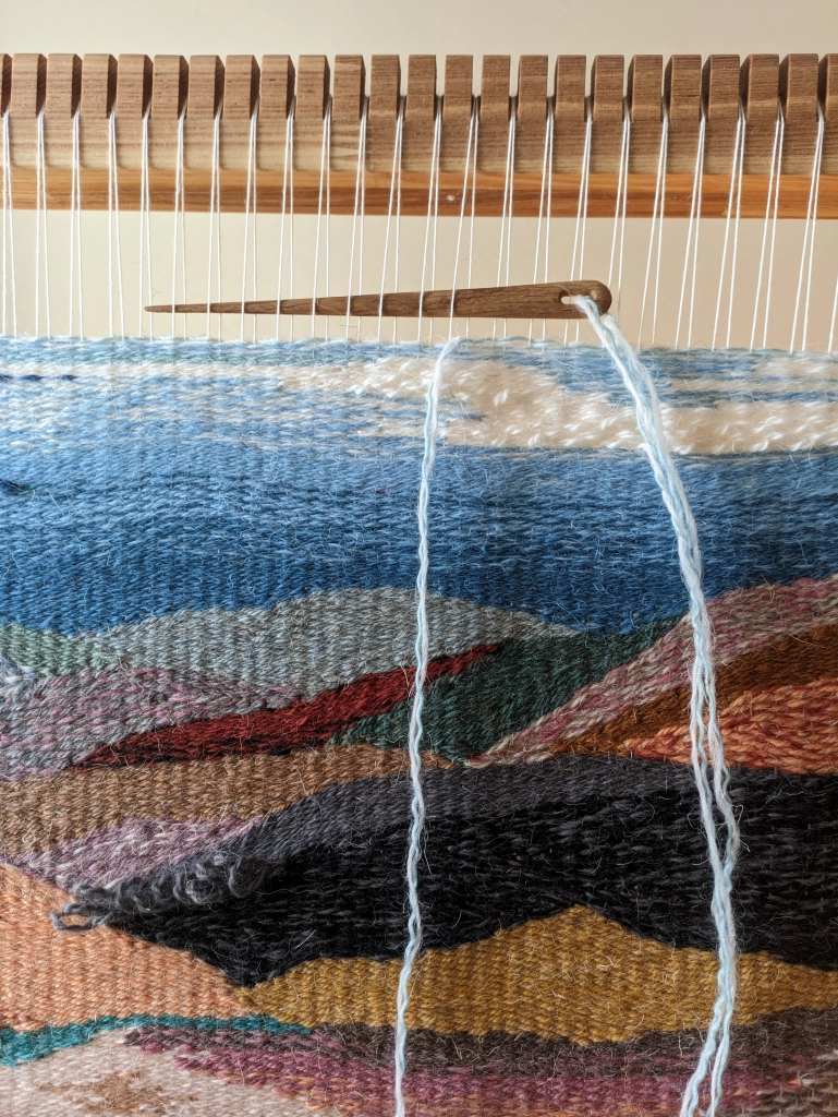 Woven wall hanging tapestry, wall decor, wool handmade wall art - Image 5