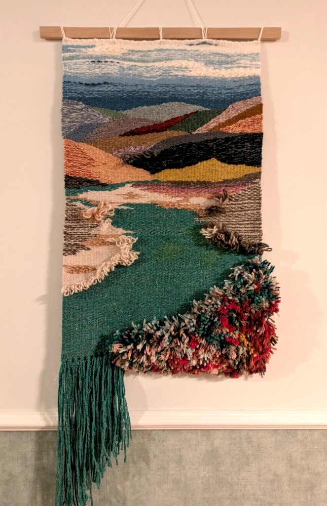 Woven wall hanging tapestry, wall decor, wool handmade wall art - Image 4