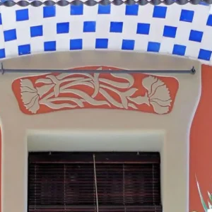 A&D Art Nouveau Wall Border Stencil #53, set of pdf, dxf, svg files