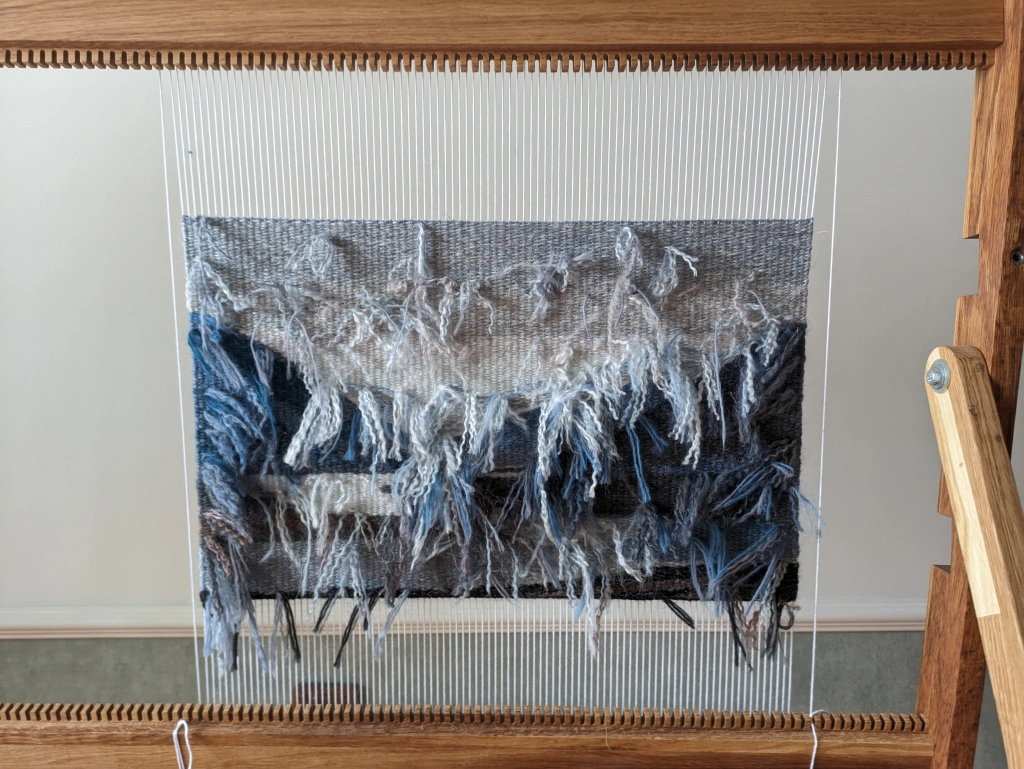 Woven wall hanging tapestry, wall decor, wool handmade wall art - Image 2