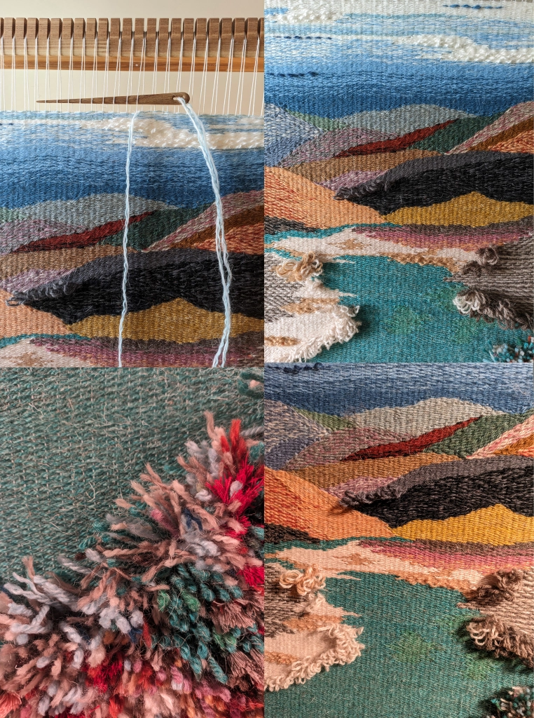 Woven wall hanging tapestry, wall decor, wool handmade wall art - Image 2