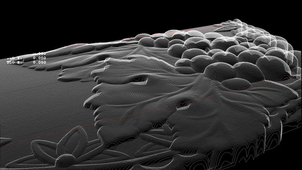 Art Nouveau 3D model of an antique napkin holder bas-relief - like a cloud of dots for craftsmen - Image 4