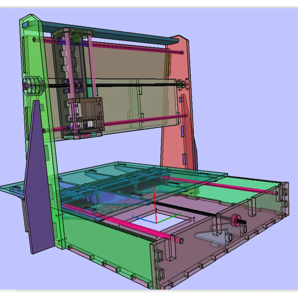The cheapest option for a CNC router design is multifunctional and easy to assemble. Detailed assembly instructions with pictures + dxf files - Image 11