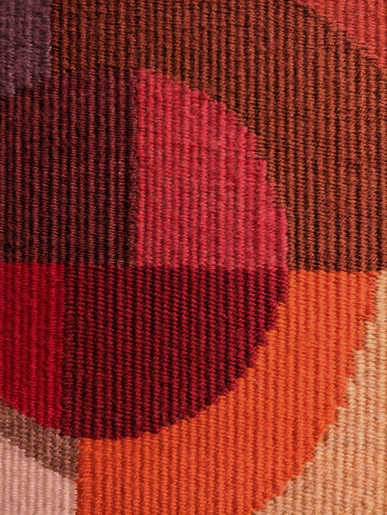 Woven wall hanging tapestry "Colorful abstraction" - Image 4