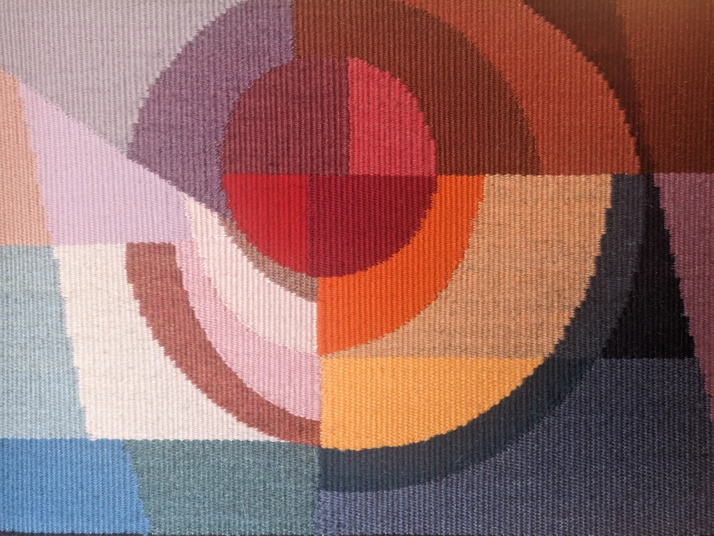 Woven wall hanging tapestry "Colorful abstraction" - Image 5