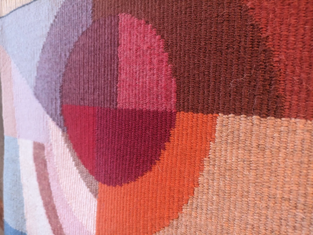 Woven wall hanging tapestry "Colorful abstraction" - Image 6