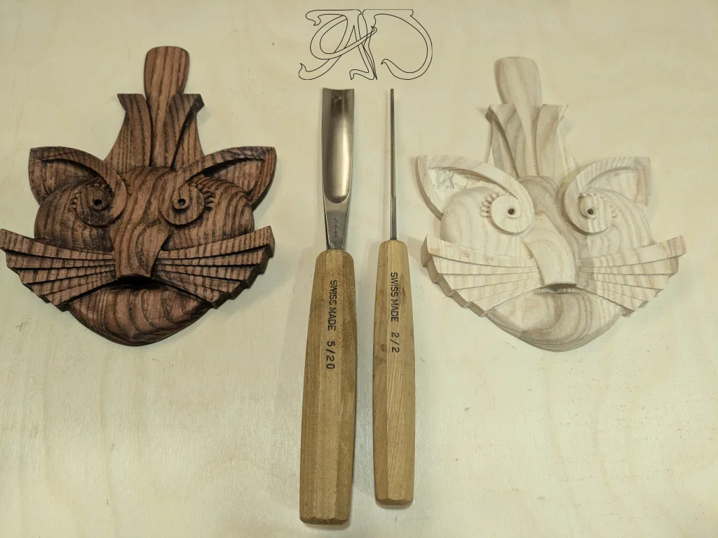 A&D Art Deco bas-relief of a playful cat, Wood decorate a Headboard or Wood decorate a door as cat decor ideas - Image 7