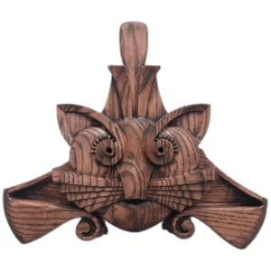 A&D Art Deco bas-relief of a playful cat, Wood decorate a Headboard or Wood decorate a door as cat decor ideas