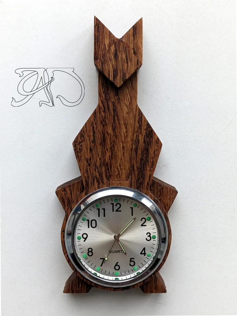 Art Deco small desk clock #11-2 - Image 2