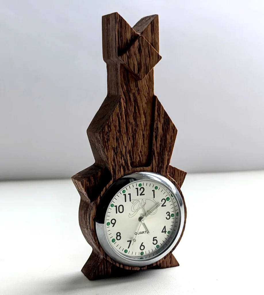 Art Deco small desk clock #11-2 - Image 5