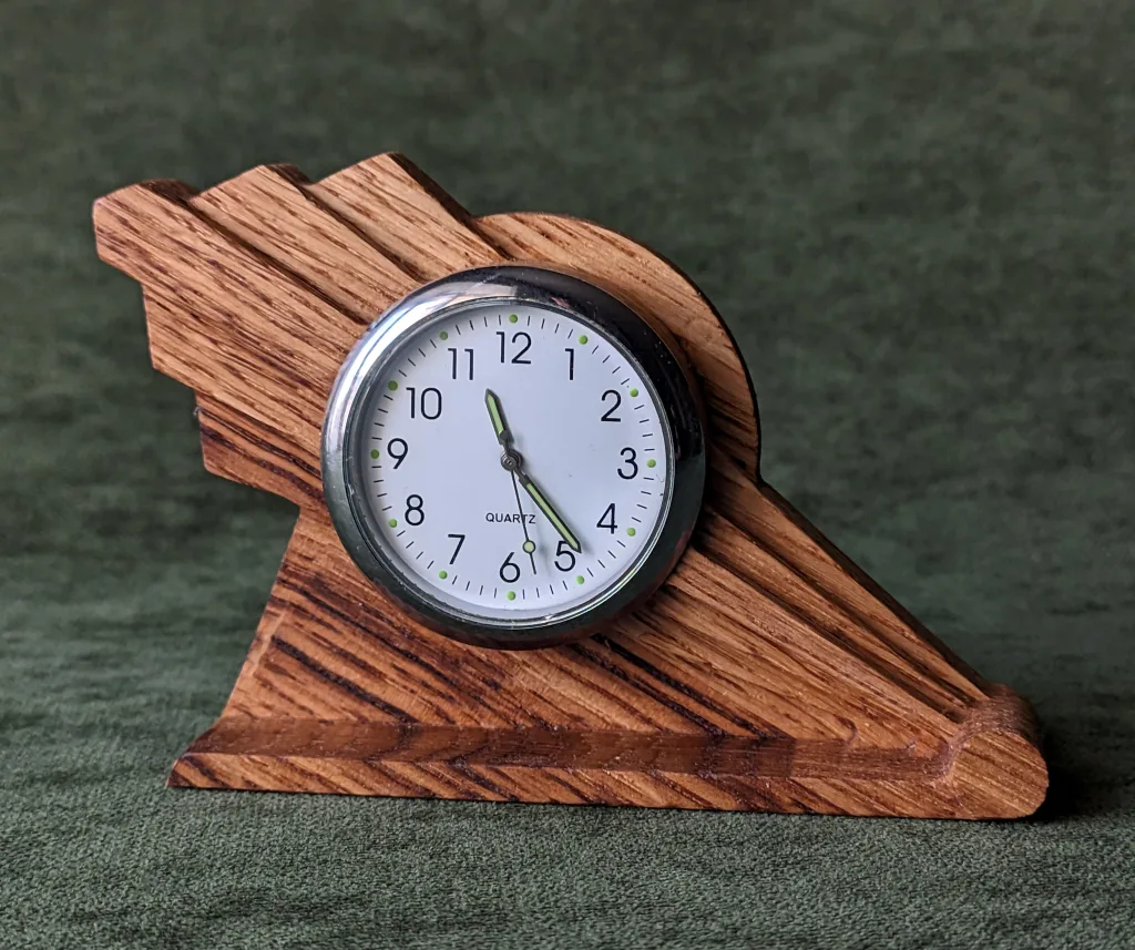 Art Deco Ray - small desk clock #17-1 - Image 8