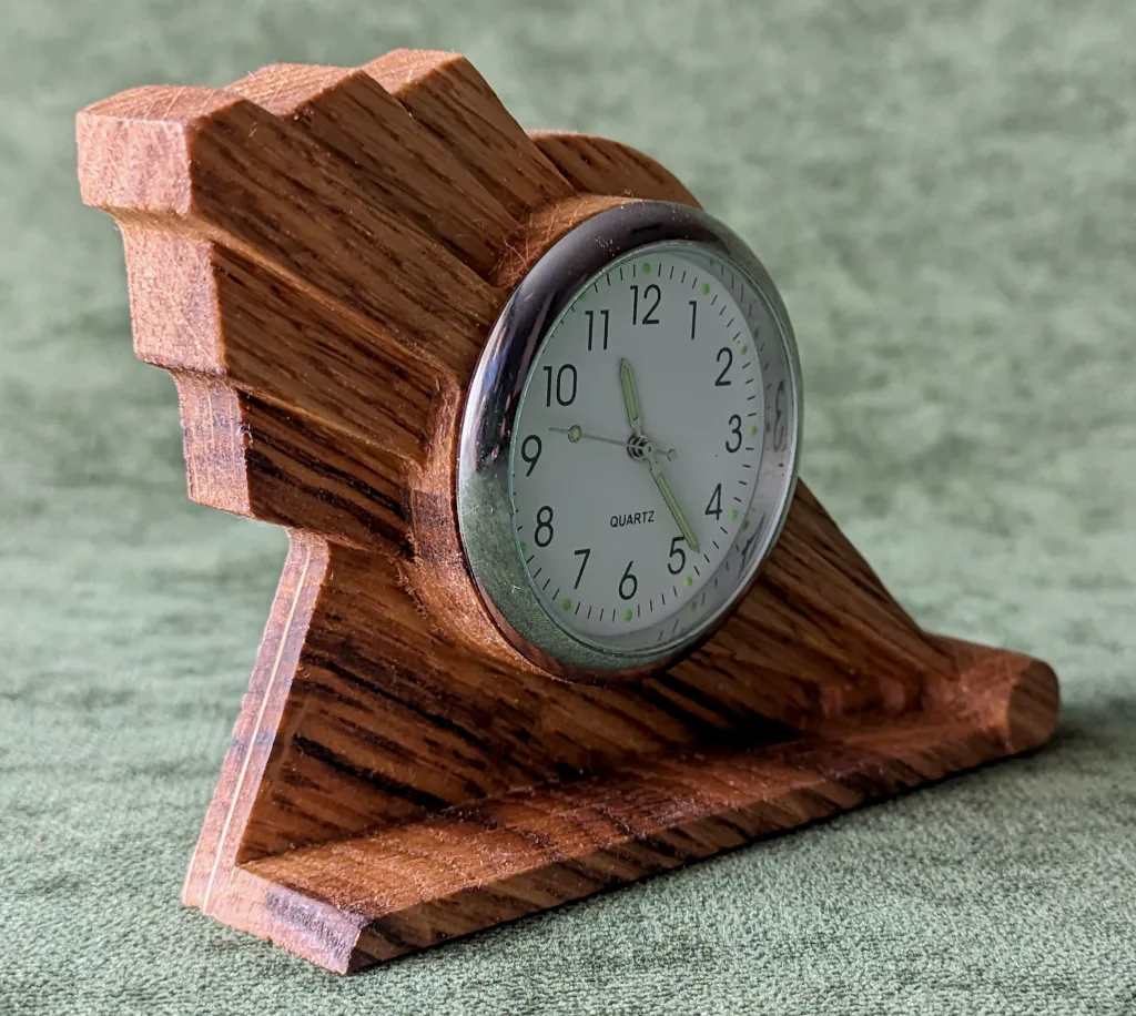 Art Deco Ray - small desk clock #17-1 - Image 11