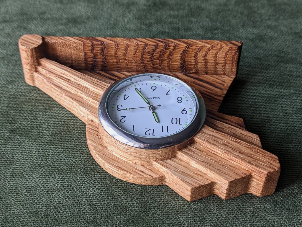 Art Deco Ray - small desk clock #17-1 - Image 9