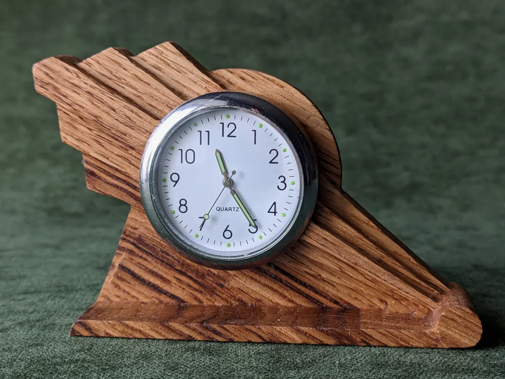 Art Deco Ray - small desk clock #17-1 - Image 7