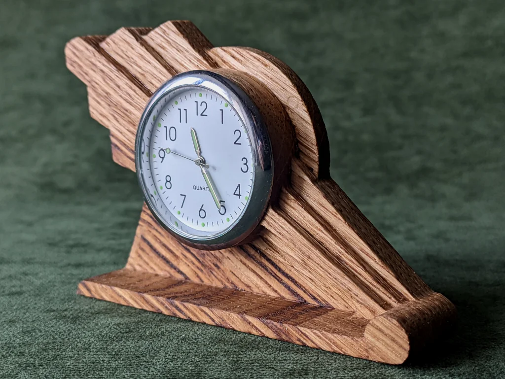 Art Deco Ray - small desk clock #17-1 - Image 6